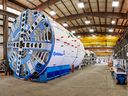 REM's tunnel boring machine has completed a 2.5 kilometer link from Technoparc in St-Laurent to the underground area where the REM station will be built in the basement of the airport.