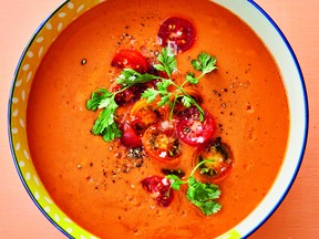 Spicy gazpacho, from Joy Howard's cookbook Tomato Love.