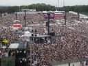 Some of the huge crowds on the third day of the Osheaga festival at Parc Jean-Drapeau in Montreal on Sunday, July 31, 2022.