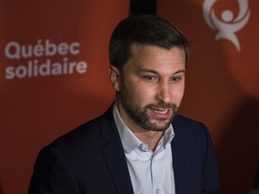 "We think secularism, which is an important value in any democratic society, should apply to institutions and not individuals," says Québec solidaire's Gabriel Nadeau-Dubois.