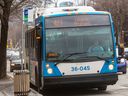 The 427 Express bus at corner of St-Joseph and Papineau Sts.