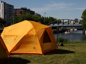 Parks Canada had announced overnight camping lessons on the Lachine Canal, but the first instalment appears to have been called off.