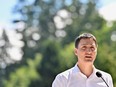 Prime Minister Justin Trudeau makes announcement on Bowen Island in B.C. on  July 19, 2022.