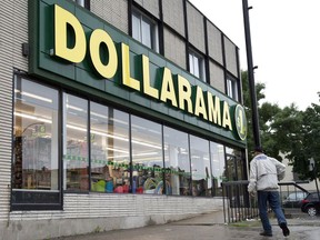 A Dollarama store is seen Tuesday, June 11, 2013 in Montreal.