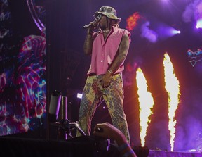 Future performs on Day 2 of the Osheaga festival at Parc Jean-Drapeau on July 30, 2022.