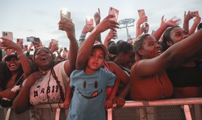 Burna Boy had almost everyone in a tizzy on Day 2 of the Osheaga festival at Parc Jean-Drapeau on July 30, 2022.