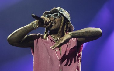 Future performs on Day 2 of the Osheaga festival at Parc Jean-Drapeau on July 30, 2022.