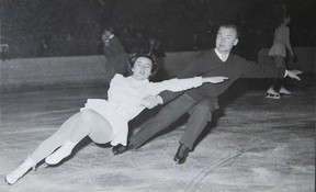 Karel Vosátka in 1958, with partner Hana Dvořáková. A six-time Czechoslovakian pairs champion from 1947 to 1961, Vosátka was frustrated at having missed the podium in several competitions after drawing first place in the starting order. Archival photos courtesy Vosátka family.