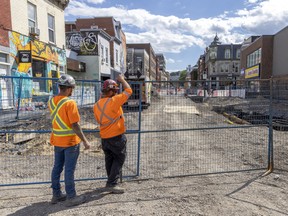 The city is renovating Pine Ave. between Hutchison St. and St-Denis St., and when the work is complete next year, there will be 150 new trees along this previously stripped artery.