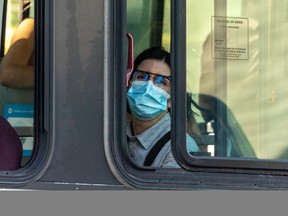 Some riders continue to wear masks on public transit in Montreal.