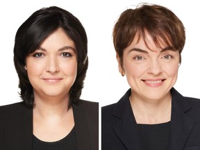 Headshots: Céline Haytayan, left, and Christine Fréchette, right