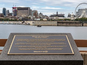 City of Montreal plaque in Parc de Dieppe in Montreal commemorates the ill-fated Dieppe Raid of Aug. 19, 1942, during the Second World War, in which Canadian forces played a major role. In all, 916 Canadians died and thousands were wounded or taken prisoner.