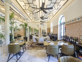 The George & John Restaurant serves contemporary Mediterranean cuisine.