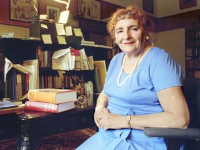 Chava Rosenfarb is seen in her study in Montreal in August 1994.