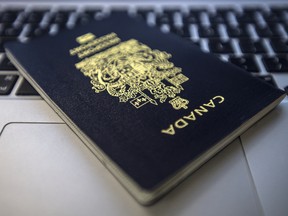 A Canadian passport