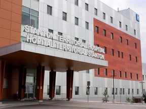 Stanton Territorial Hospital in Yellowknife, N.W.T., is shown on Tuesday, Aug. 23, 2022. Health-care facilities across Canada have been grappling with worker shortages during the COVID-19 pandemic.