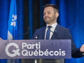 Parti Québécois Leader Paul St-Pierre Plamondon.