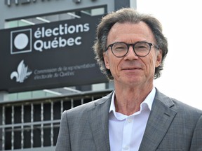 Quebec's chief electoral officer Pierre Reid is shown Friday, August 5, 2022 in Quebec City.