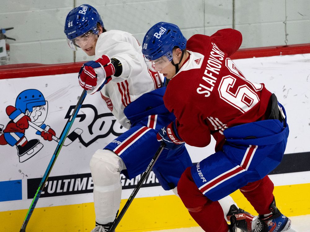 Montreal Canadiens: 28 players attending rookie camp, including Slafkovsky,  Mailloux