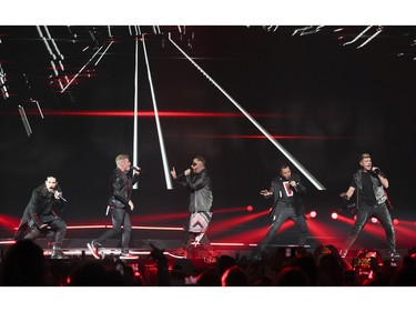 The Backstreet Boys perform in Montreal at the Bell Centre on Saturday, Sept. 3, 2022.