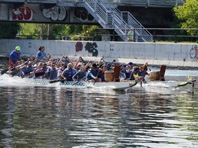 The Lakeshore General Hospital Foundation's inaugural Dragon Boat Race raised over $40,000 for the Pointe-Claire hospital's oncology clinic.