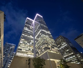 Place Ville Marie celebrated 60 years on the skyline of Montreal, on Wednesday, Sept. 14, 2022.