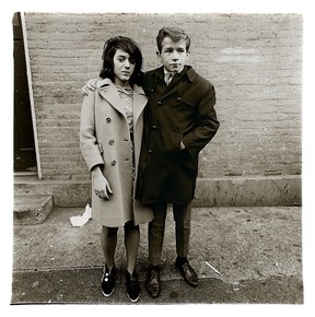 Teenage Couple on Hudson Street, N.Y.C., 1963, by Diane Arbus.
