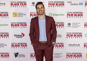 Dara Eshaghian, director of They Can't. So I Must, on the red carpet on opening night of the Montreal International Black Film Festival and prior to the international premiere of Matt Walkeck's Lovely Jackson, Tuesday, Sept. 20, 2022.