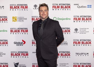 Lovely Jackson director Matt Waldeck on the red carpet on opening night of the Montreal International Black Film Festival and prior to the international premiere of his docudrama, Tuesday, Sept. 20, 2022.