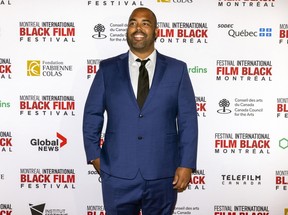 Actor Jason Richardson on the red carpet on opening night of the Montreal International Black Film Festival and prior to the international premiere of Matt Walkeck's Lovely Jackson, Tuesday, Sept. 20, 2022.