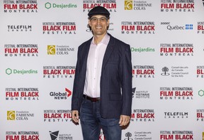 Ian Truitner, maker of the film Aix-Hale, on the red carpet on opening night of the Montreal International Black Film Festival and prior to the international premiere of Matt Walkeck's Lovely Jackson, Tuesday, Sept. 20, 2022.