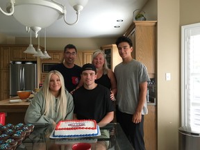 Canadiens captain Nick Suzuki celebrated his 22nd birthday last year with his parents, Rob and Amanda, his brother Ryan and his girlfriend Caitlin Fitzgerald at the family home in London, Ont.
