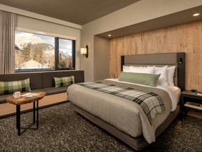 Located in the heart of Banff, the Peaks has 71 guest rooms and suites with mountain views.