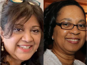 The anti-racism task force was co-chaired by MUHC board member and longtime patient advocate Seeta Ramdass (left) and Dr. Anita Brown-Johnson.