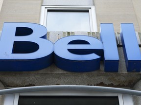 Bell Canada signage is pictured in Ottawa on Wednesday Sept. 7, 2022.