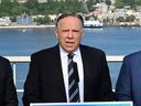 Coalition Avenir Québec Leader François Legault unveils his program on health, Friday, Sept. 2, 2022  in Lévis. 