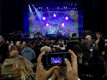 Fans wait for Ringo Starr and his All Starr Band to take the stage at Place Bell in Laval on Monday, Sept. 26, 2022.