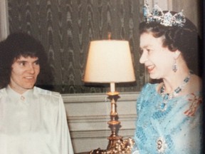 Marilyn Domleo meets the Queen during a State visit to Quebec.