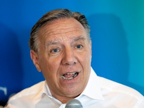 Too many non-francophone immigrants are a threat to "social cohesion," Coalition Avenir Québec Leader François Legault said Sunday.