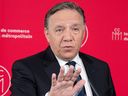 In a speech to the Montreal chamber of commerce, Coalition Avenir Québec Leader François Legault revealed the first piece of legislation a new re-elected CAQ will table will be one slapping a freeze on most government fees.