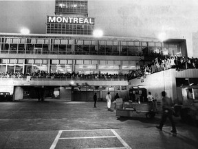 Thousands of hockey fans lined the observation deck at Montreal International Airport in Dorval on Oct. 1, 1972 to welcome home the members of Team Canada.