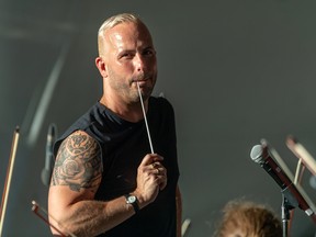 Yannick Nézet-Séguin leads the Orchestre Métropolitain’s annual concert at the foot of Mount Royal on Tuesday August 2, 2022.