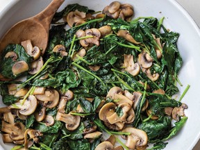 This kale and mushroom combination can be tossed with pasta or served on toasted bread.
