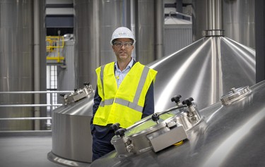 Molson Coors Canada president Frederic Landtmeters at the company's brewery in Longueuil.