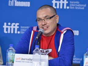 Jeff Barnaby, who was raised on the Listuguj reserve in Quebec, is pictured at the 2013 Toronto International Film Festival.