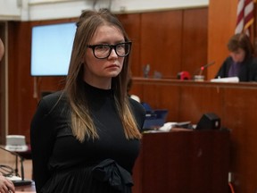 Fake German heiress Anna Sorokin is led away after being sentenced in Manhattan Supreme Court on May 9, 2019.