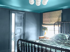 Painting the ceiling can help draw the eye up and make the room feel bigger and the ceiling higher. - PHOTO BY BENJAMIN MOORE