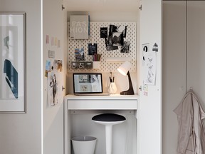 Accessories and art can add some style to your cloffice. - PHOTO BY IKEA