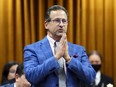 Bloc Québécois Leader Yves-François Blanchet speaks during question period in the House of Commons on October 25, 2022. "My oath to the British Crown was not sincere," he told fellow MPs.