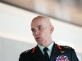 Chief of the Defence Staff Wayne Eyre arrives to appear before the House of Commons standing committee on National Defence in Ottawa, Oct. 18, 2022.